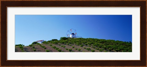 Framed Windmill Obidos Portugal Print