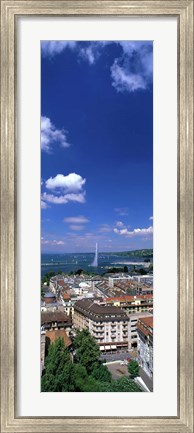 Framed Geneva Switzerland (vertical) Print