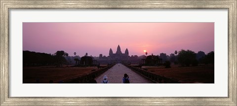 Framed Angkor Wat at dusk, Cambodia Print