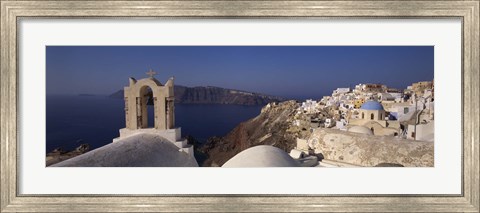 Framed Church Bell on an Island, Greece Print
