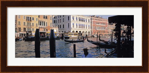 Framed Waterfront View in Venice Italy Print