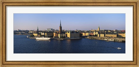 Framed Stockholm skyline, Sweden Print
