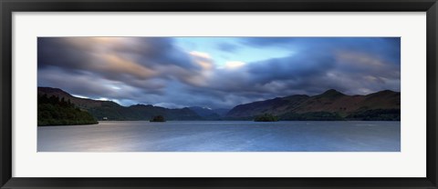 Framed Storm Clouds Over A Lake, Derwent Water, Cumbria, England, United Kingdom Print