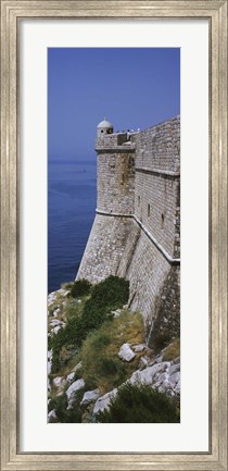 Framed Fortress of St Petar as seen from city wall, Dubrovnik, Croatia Print