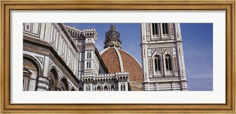 Framed Low angle view of a cathedral, Duomo Santa Maria Del Fiore, Florence, Tuscany, Italy Print