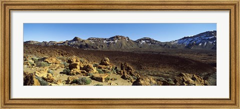 Framed Dormant volcano in a national park, Pico de Teide, Tenerife, Canary Islands, Spain Print