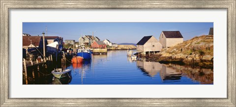 Framed Fishing village of Peggy&#39;s Cove, Nova Scotia, Canada Print