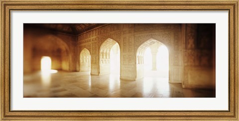 Framed Interiors of a hall, Agra Fort, Agra, Uttar Pradesh, India Print