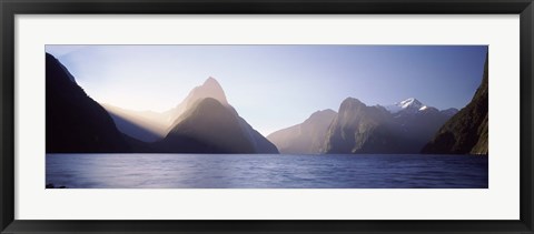 Framed Milford Sound, Fiordland National Park, South Island, New Zealand Print
