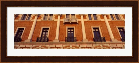 Framed Low angle view of an educational building, Rice University, Houston, Texas, USA Print