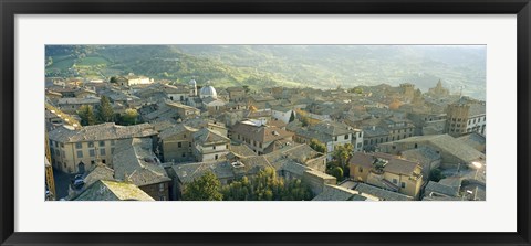 Framed Houses in a town, Orvieto, Umbria, Italy Print