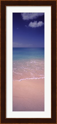 Framed Surf on the beach, Bahamas Print