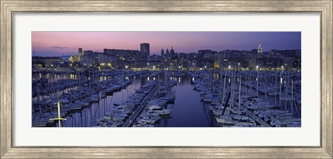 Framed Marseille, Bouches-Du-Rhone, Provence-Alpes-Cote d&#39;Azur, France Print