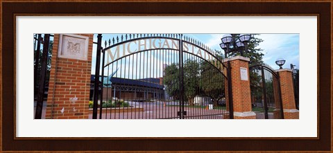 Framed Stadium of a university, Michigan Stadium, University of Michigan, Ann Arbor, Michigan, USA Print