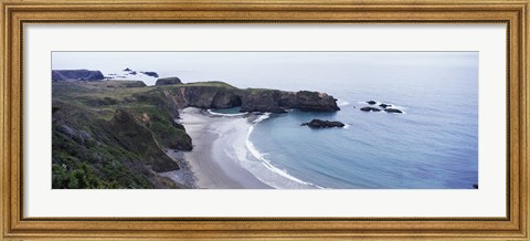 Framed Cove on North Coast, California, USA Print