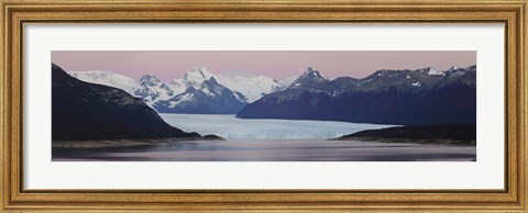 Framed Glaciers and mountains, Moreno Glacier, Argentine Glaciers National Park, Patagonia, Argentina Print