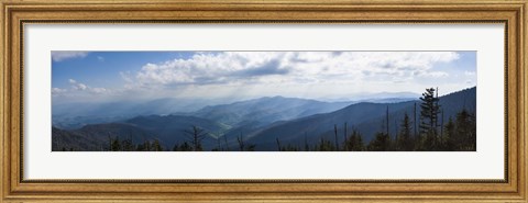 Framed Clouds over mountains, Great Smoky Mountains National Park, Blount County, Tennessee, USA Print