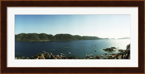 Framed Mediterranean Sea by the Byzantine Castle, Kekova, Lycia, Antalya Province, Turkey Print