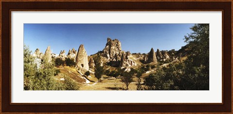Framed Caves and Fairy Chimneys in Cappadocia, Central Anatolia Region, Turkey Print