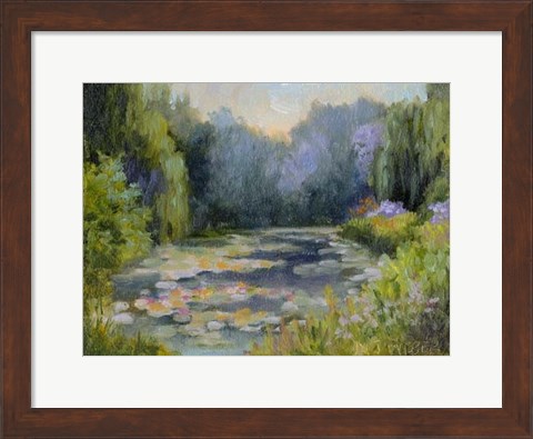 Framed Monet&#39;s Garden I Print