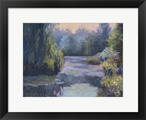Framed Monet&#39;s Garden III Print