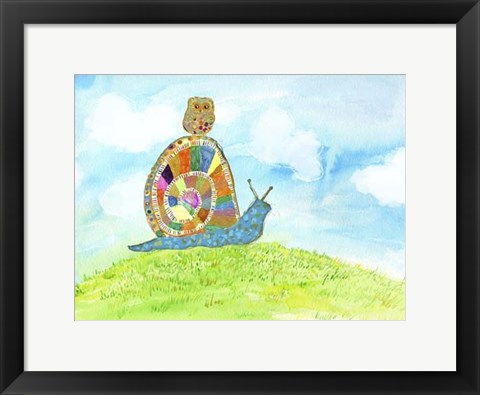 Framed Meadow Snail Print