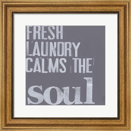 Framed Fresh Laundry II Print