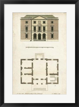 Framed Design for a Building II Print