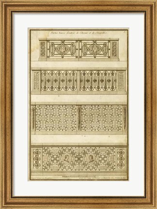 Framed Vintage Gate Design II Print