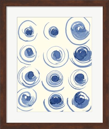 Framed Macrame Blue II Print