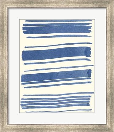 Framed Macrame Blue III Print