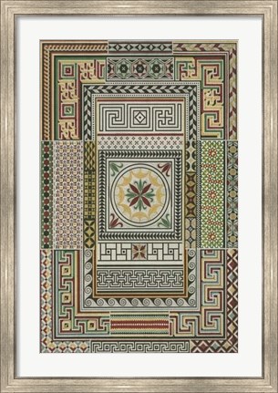 Framed Pompeian Design Print