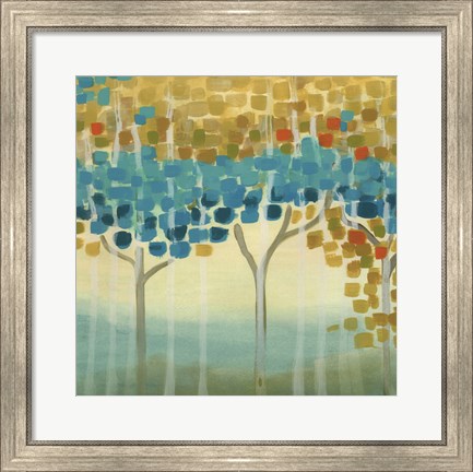 Framed Forest Mosaic II Print