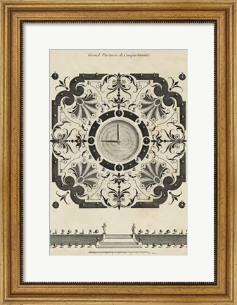 Framed Garden Parterre VIII Print