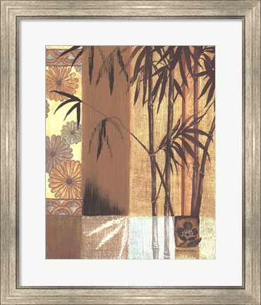 Framed Asian Bamboo Print