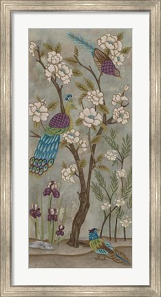Framed Gardenia Chinoiserie I Print