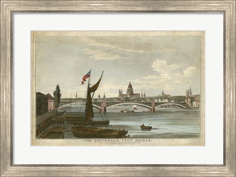 Framed Southwark Iron Bridge Print