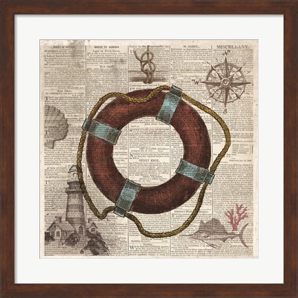 Framed Nautical Collection IV Print