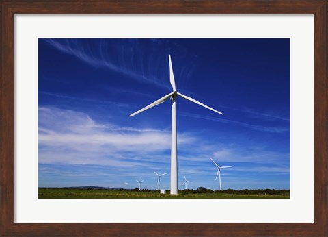 Framed Windfarm, Bridgetown, County Wexford, Ireland Print