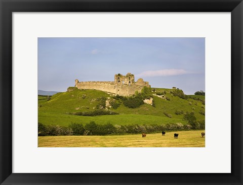 Framed Ruined walls of Roche Castle, County Louth, Ireland Print