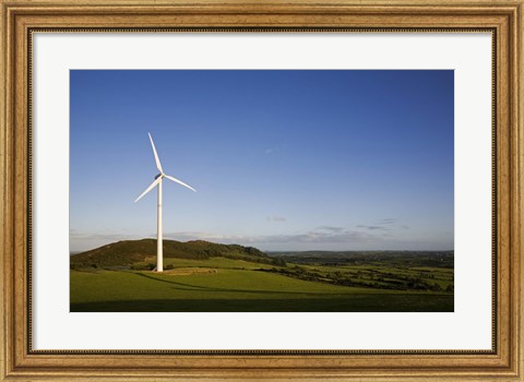 Framed Beallough Windfarm, Above Portlaw, County Waterford, Ireland Print
