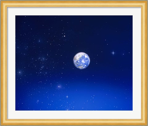 Framed Earth from Space Print