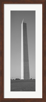 Framed Obelisk (black and white), Washington Monument, Washington DC Print