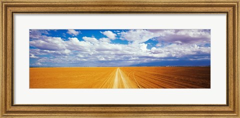 Framed Dirt road Amboseli Kenya Print