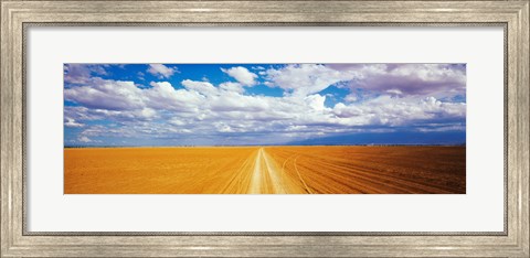 Framed Dirt road Amboseli Kenya Print