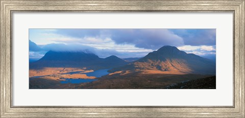 Framed Cul Moor &amp; Cul Beag (Mountains) Stac Pollaidh National Nature Reserve Scotland Print