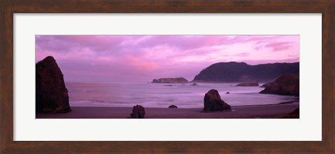 Framed Myers Creek Beach, Oregon Print