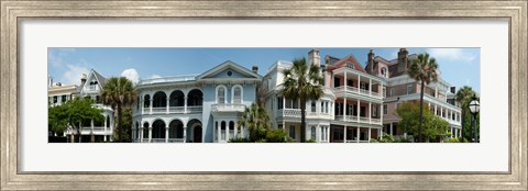 Framed Houses along Battery Street, Charleston, South Carolina Print