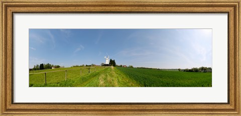 Framed Windmill in a farm, Woodchurch, Kent, England Print