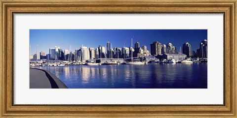 Framed Marina View, Vancouver, British Columbia, Canada 2013 Print